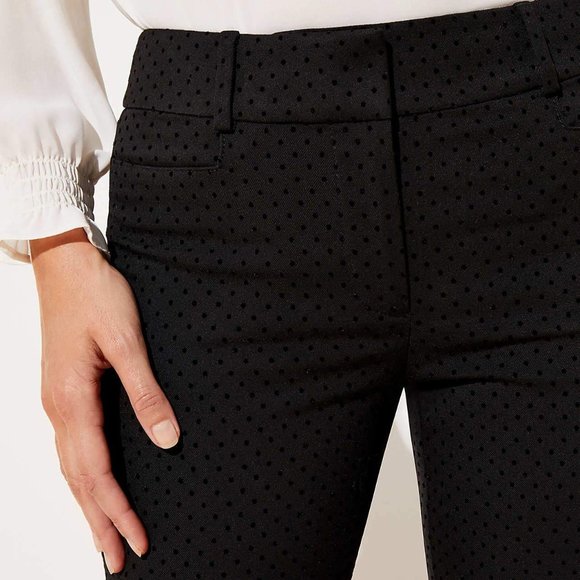 LOFT Pants - | velvet dot skinny ankle pant |